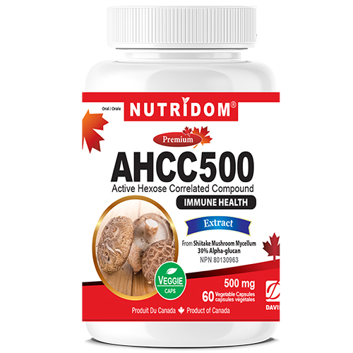 Nutridom AHCC500 alpha-Glucan 30% 60 Vcaps