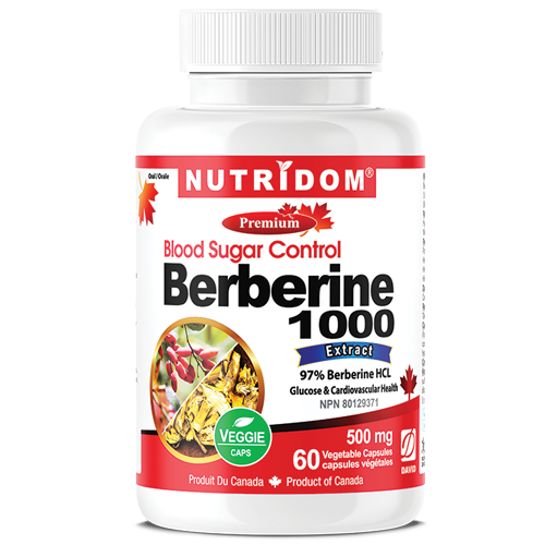Nutridom Berberine 1000 500mg 60 Vcaps