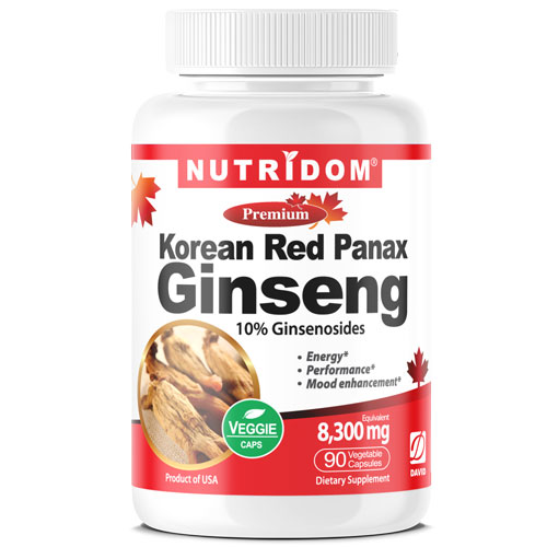 Nutridom Korean Red Panax Ginseng 90 Vcaps ***USA ONLY***