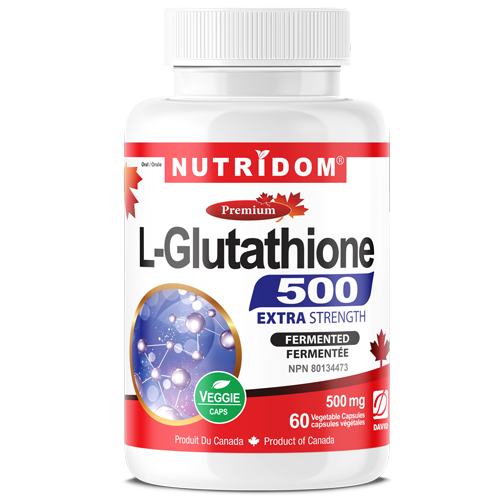 Nutridom L-Glutathione 500mg 60 Vcaps (EXTRA STRENGTH)