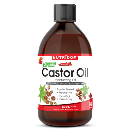 Nutridom Organic Castor Oil 473ml (16oz)