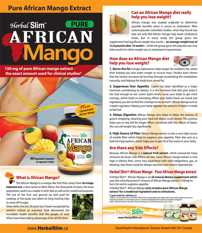 African Mango seed metabolism